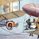 Color halftone reproduction of drawing signed in lower left Erhart, copyright Keppler & Schwarzmann. Illustration in Puck, Feb. 2, 1913